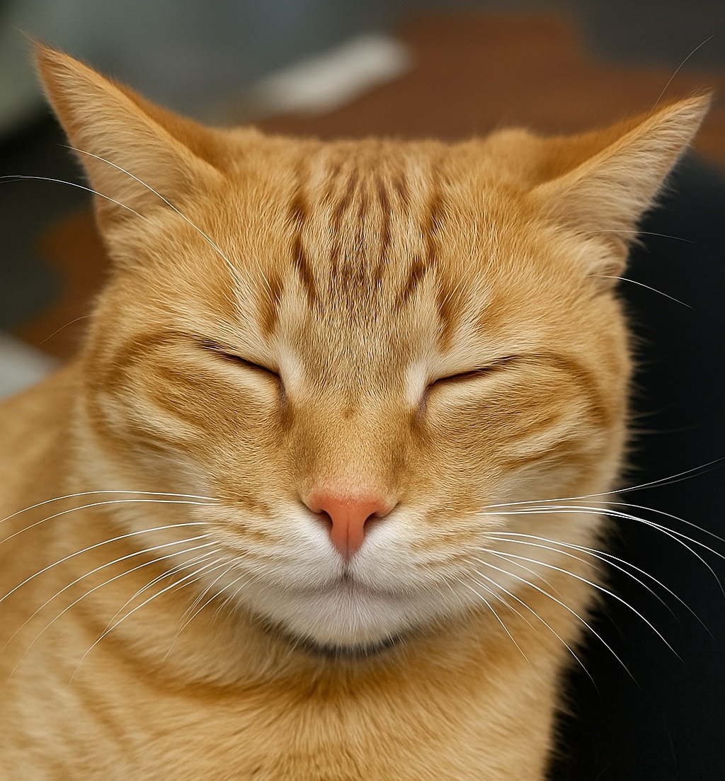 Maple the orange cat